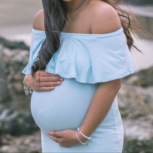 ASOS Maternity off the shoulder dress